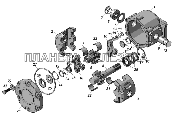 НШ32А-3-Л Насос шестеренный КамАЗ-65115 (2009)